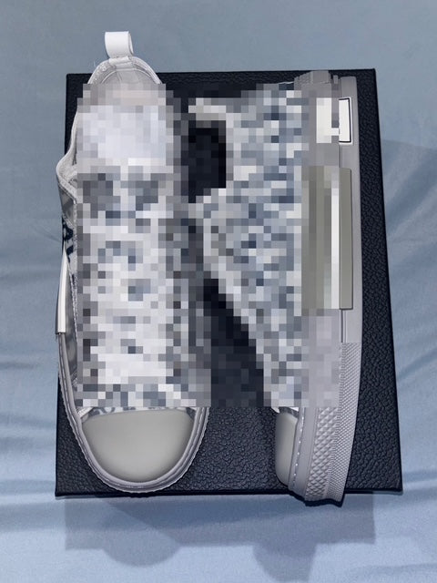 DR- LOW TOP BLU PRINT