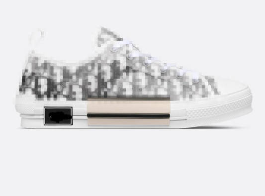 DR-WHITE WITH BLACK PRINT